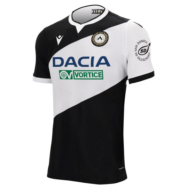 Tailandia Camiseta Udinese 1ª Kit 2020 2021 Negro Blanco